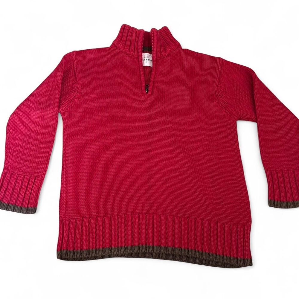 Old-navy Women's Red and Brown Jumper